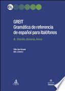 Greit. Gramática de referencia de español para italófonos