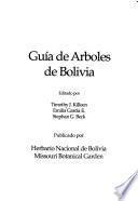 Guía de arboles de Bolivia