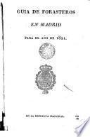 Guia de Forasteros en Madrid para el año...