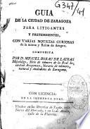 Guia de la ciudad de Zaragoza para litigantes y pretendientes