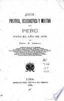 Guía política, eclesiástica y militar del Perú