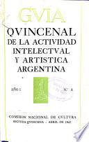 Guía Quincenal de la Actividad Intelectual y Artística Argentina