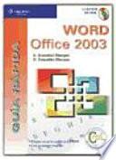 Guía rápida. Word Office 2003