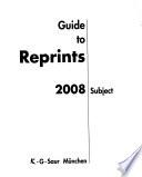 Guide to Reprints