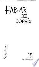 Hablar de poesía