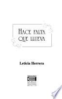 Hace falta que llueva