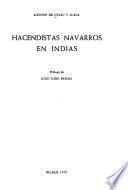 Hacendistas navarros en Indias