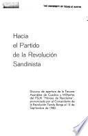 Hacia el partido de la Revolución Sandinista
