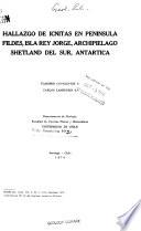 Hallazgo de icnitas en Peninsula Fildes, Isla Rey George, Archipielago Shetland del Sur, Antártica