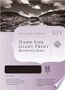 Hand Size Giant Print Reference Bible-KJV