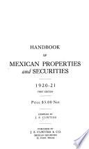 Handbook of Mexican Properties and Securities
