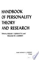 Handbook of Personality Theory and Research