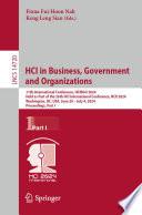 HCI in Business, Government and Organizations