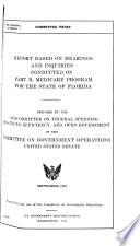 Hearings, Reports and Prints of the Senate Committee on Government Operations