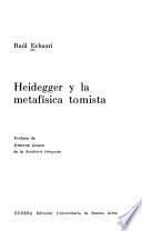 Heidegger y la metafísica tomista
