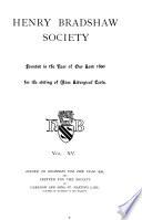 Henry Bradshaw Society