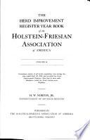 Herd Improvement Register Year Book of the Holstein-Friesian Association of America