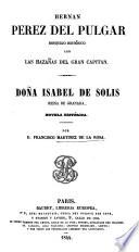 Hernan Perez del Pulgar. Doña Isabel de Solis 1844