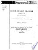 Higher Persian Grammar for the Use of the Calcutta University