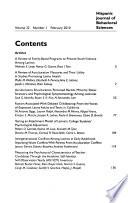 Hispanic Journal of Behavioral Sciences