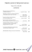 Hispanic Journal of Behavioral Sciences