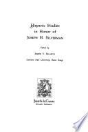 Hispanic Studies in Honor of Joseph H. Silverman