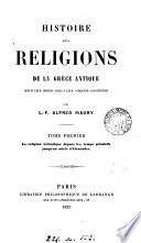Histoire des religions de la Grèce antique