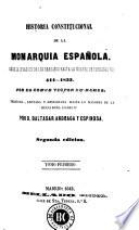 Historia constitucional de la monarquía española
