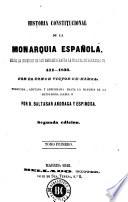 Historia constitucional de la monarquía española