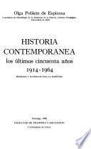 Historia contemporánea