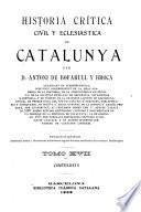 Historia crítica, civil y esglesiàstica de Catalunya: Comtes-reys