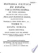 Historia crítica de España y de la cultura Española, compuesta en italiano y en español
