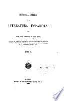 Historia crítica de la Literatura Española