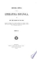Historia Crítica de la Literatura Espanola
