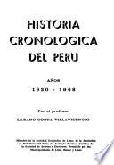 Historia cronológica del Perú: 1920-1968