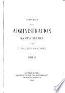 Historia de la administracion Santa Maria