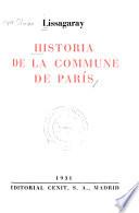 Historia de la Commune de París