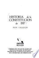 Historia de la constitución de 1917