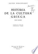 Historia de la cultura griega ...