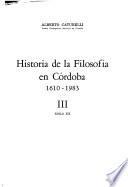 Historia de la filosofía en Córdoba, 1610-1983: Siglo XX