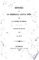 Historia de la hermana santa Inés
