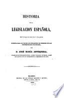 Historia de la legislacion española