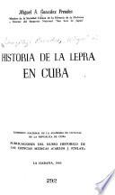 Historia de la lepra en Cuba