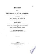 Historia de la ley primitiva de los visigodos y descubrimiento de algunos de sus capítulos