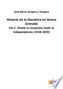 Historia de la literatura en Nueva Granada