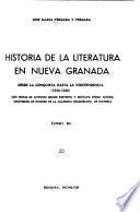 Historia de la literatura en Nueva Granada