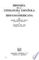 Historia de la literatura española e hispanoamericana