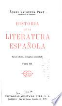 Historia de la literatura española: Epoca moderna