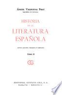 Historia de la literatura española