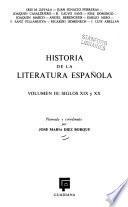 Historia de la literatura espanola: Siglos XIX Y XX